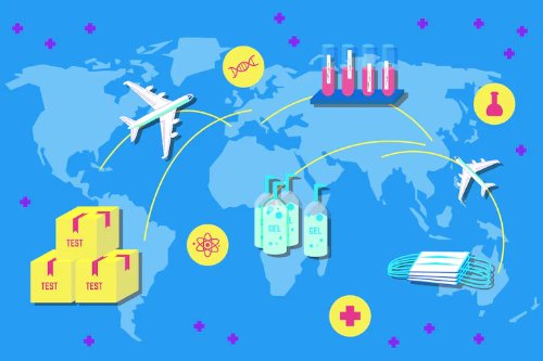 carte du commerce électronique mondial, aperçu de la logistique transfrontalière