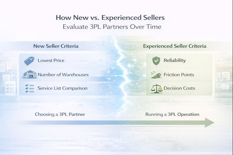 How experienced sellers evaluate 3PL partners over time