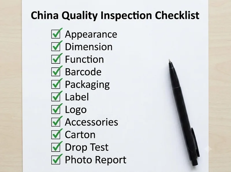 China quality inspection checklist at HUIXIN Shenzhen warehouse - QC service for e-commerce sellers