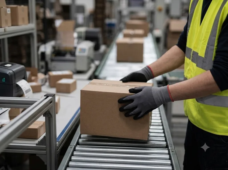 Omnichannel e-commerce fulfillment warehouse at HUIXIN Shenzhen - integrated QC and logistics hub