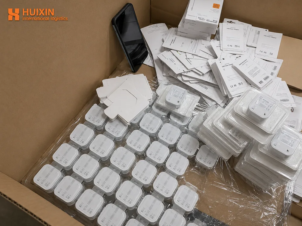 Charger inventory storage and global shipping from HUIXIN 3PL China warehouse