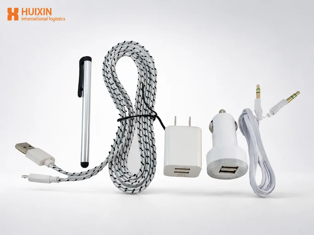 Kitting phone accessory bundles with stands, cables and adapters in China